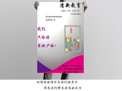 清新教育學(xué)員廣告設(shè)計(jì)作品